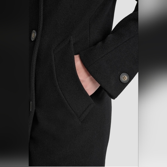 DKNY Double Breasted Wool Blended Military Coat Woman's Size M. - Picture 5 of 10